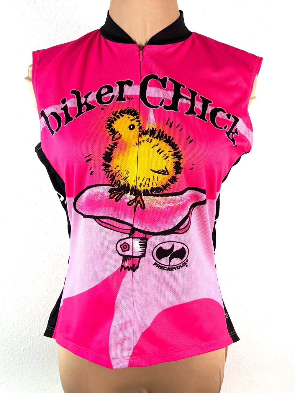 Precaryous World Jersey Biker Chick Cycling Top